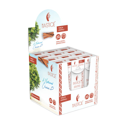 Doğal Tarçın Aromalı Damla Sakızlı Şekersiz Sakız 20 Grx12 Adet