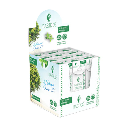 Doğal Yeşil Nane Aromalı Damla Sakızlı Şekersiz Sakız 20 Grx12 Adet
