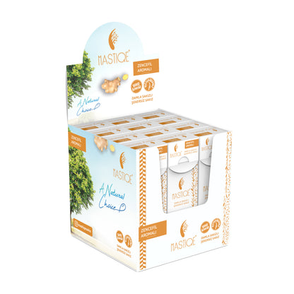 Doğal Zencefil Aromalı Damla Sakızlı Şekersiz Sakız 20 Grx12 Adet