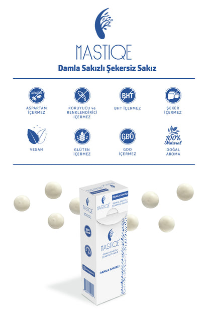 Doğal Damla Sakızlı Şekersiz Sakız-Karma 20 Grx12 Adet
