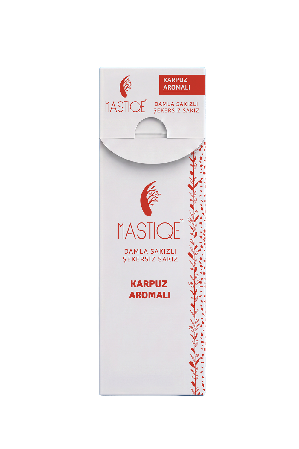 Mastiqe Karpuz Aromalı Damla Sakızlı Şekersiz Sakız – 20 g × 12 Paket