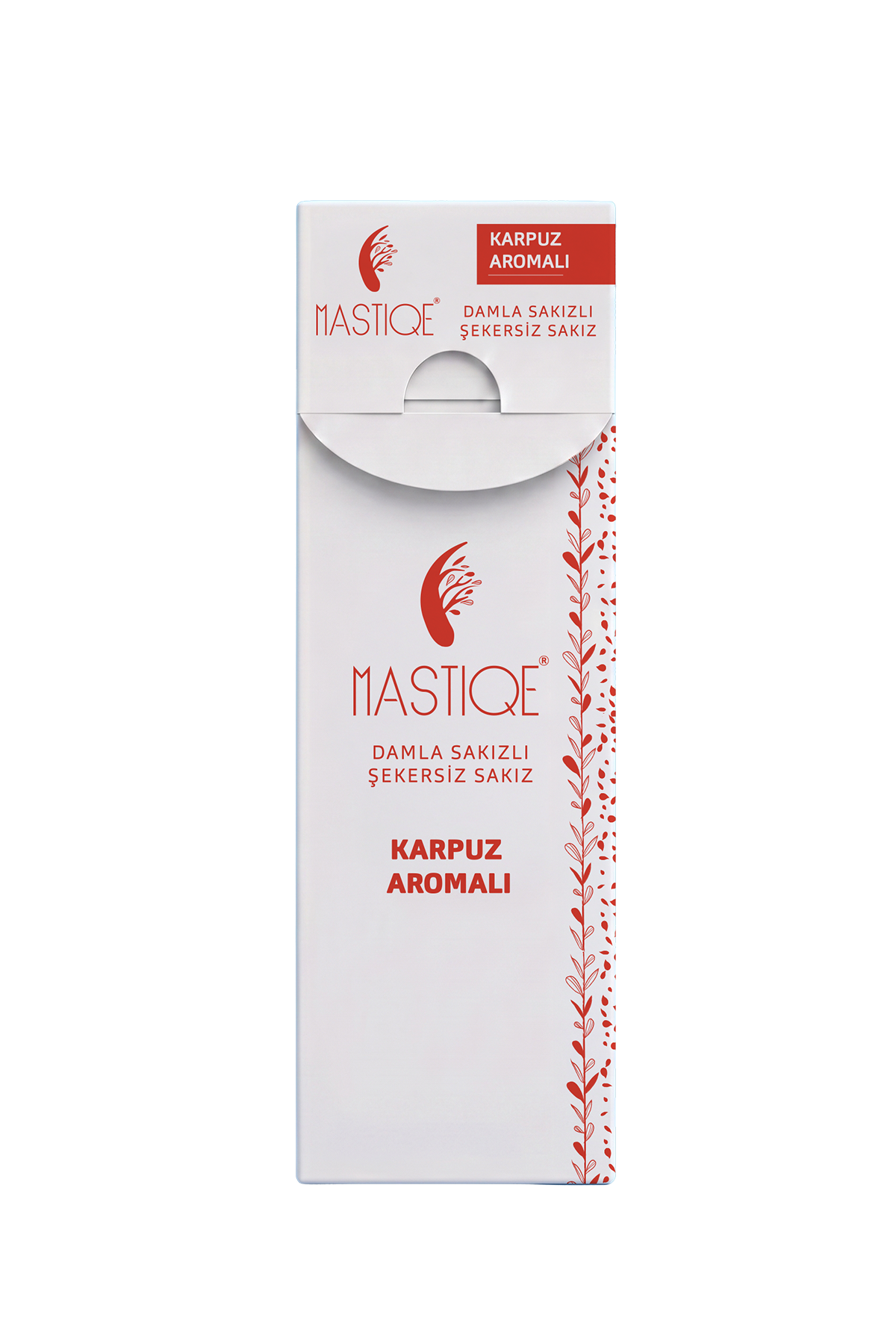 Mastiqe Karpuz Aromalı Damla Sakızlı Şekersiz Sakız – 20 g × 12 Paket