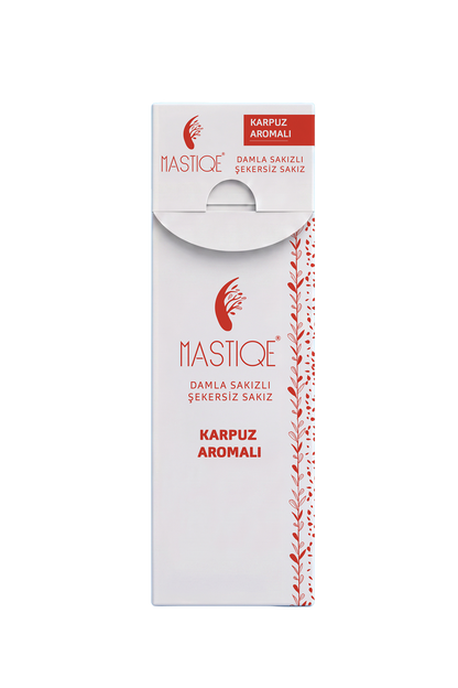 Mastiqe Karpuz Aromalı Damla Sakızlı Şekersiz Sakız – 20 g × 12 Paket